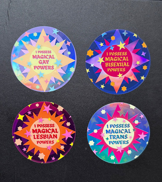 Pride Affirmation Sticker: Gay Powers
