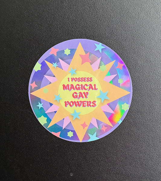 Pride Affirmation Sticker: Gay Powers